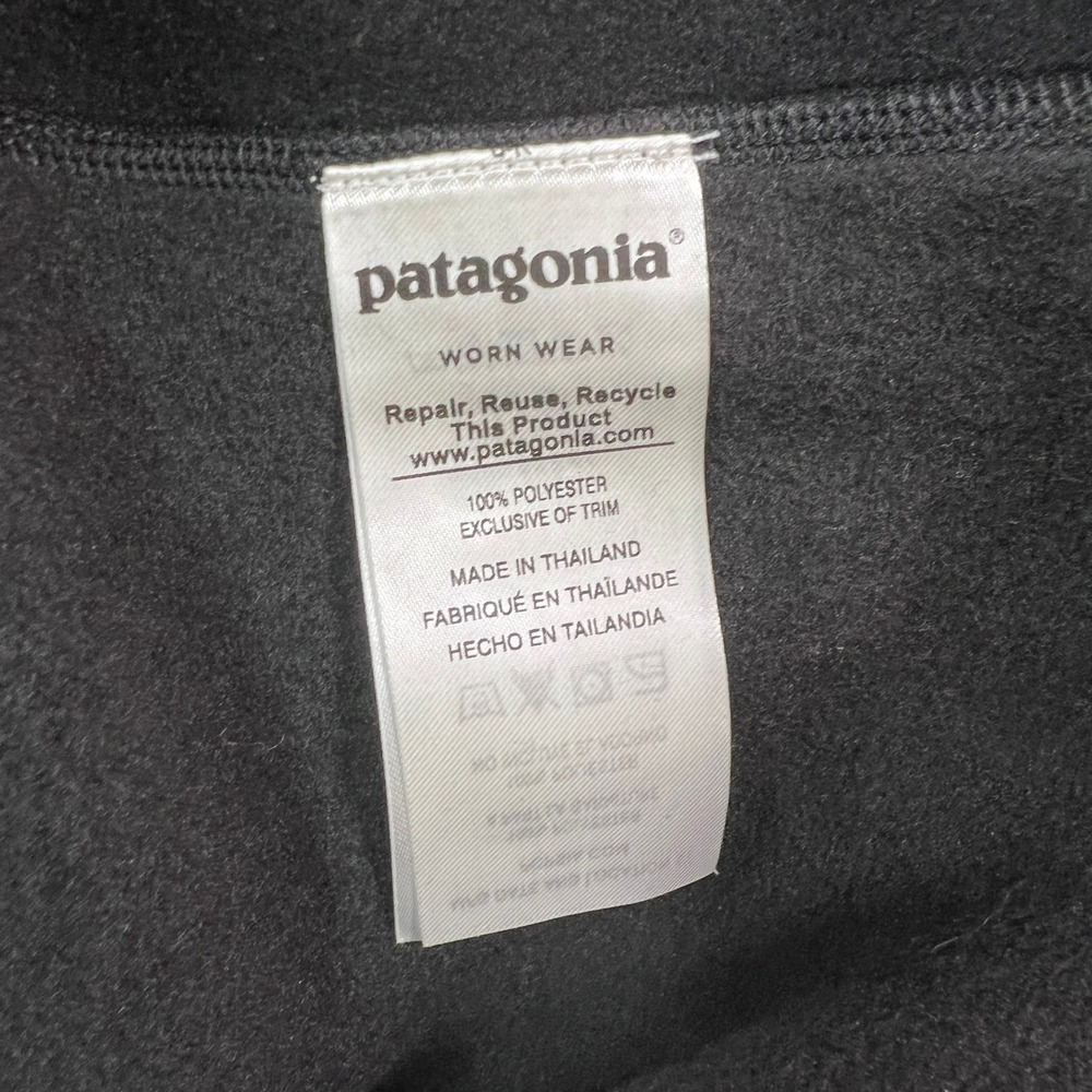 Patagonia Better Sweater Hoody Women L Black Full Zip Fleece Jacket Company Logo - Picture 7 of 9
